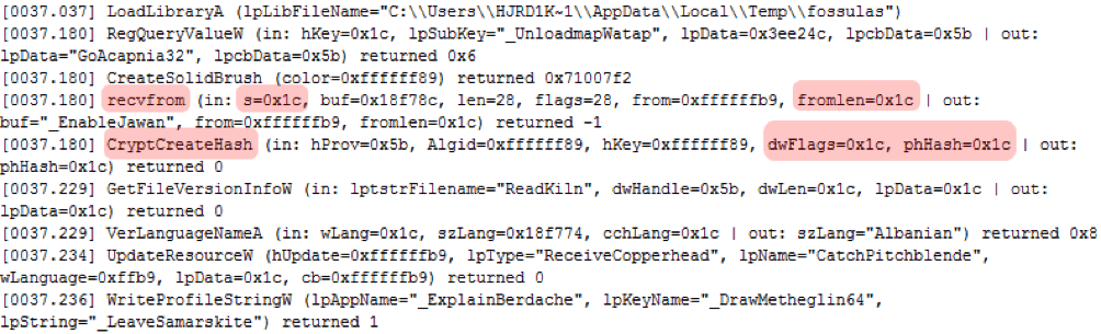 Cerber Ransomware Called Wrong Parameters