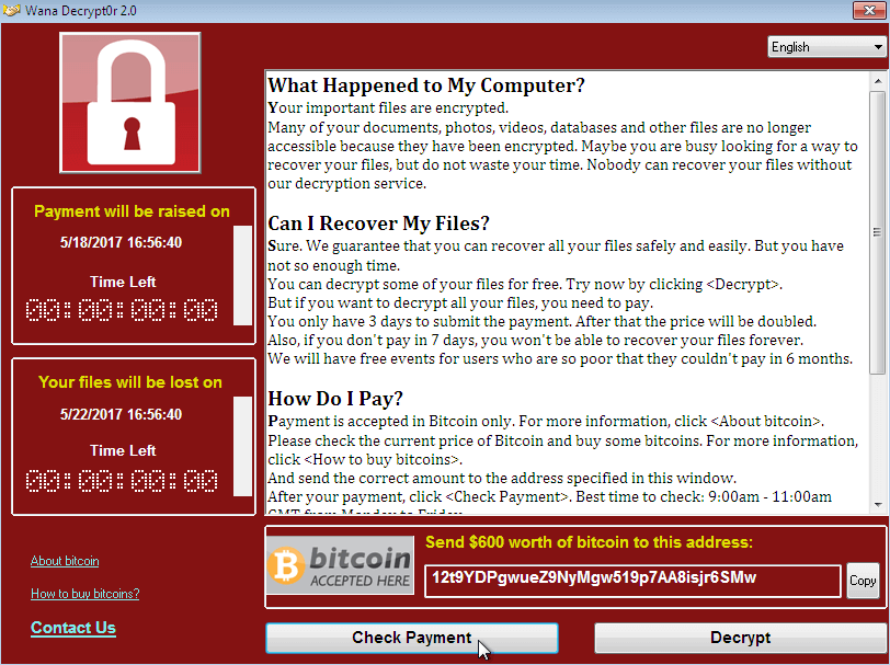 Wana Decryptor - Screenshot (2)