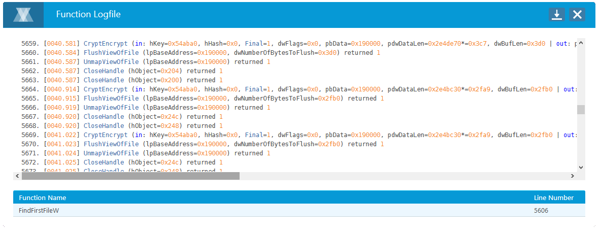 “FindFistFileW / FindNextFileW”- loop