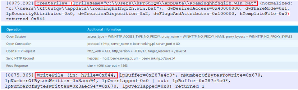 VMRay Analyzer Log Files & Report - DDE Ransomware