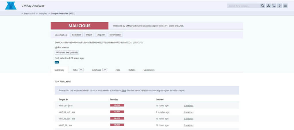 VMRay Analyzer 2.2 – An Improved User Experience for Malware Analysts and Incident Responders