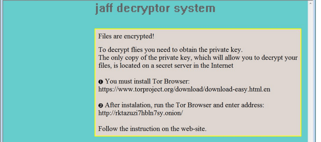 Jaff Ransomware Hiding in a PDF document