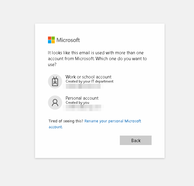 Fake Microsoft login prompt 